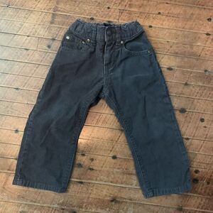 Baby Gap gray adjustable waist basic minimalist 2T corduroy pants